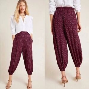 Anthropologie Medallion Harem Pants